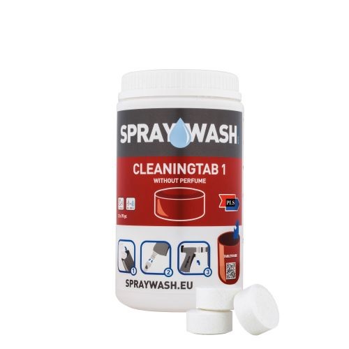 SprayWash CleaningTab 1, Entkalker mit Duft, 14St./Dose - 12 Dosen pro Karton